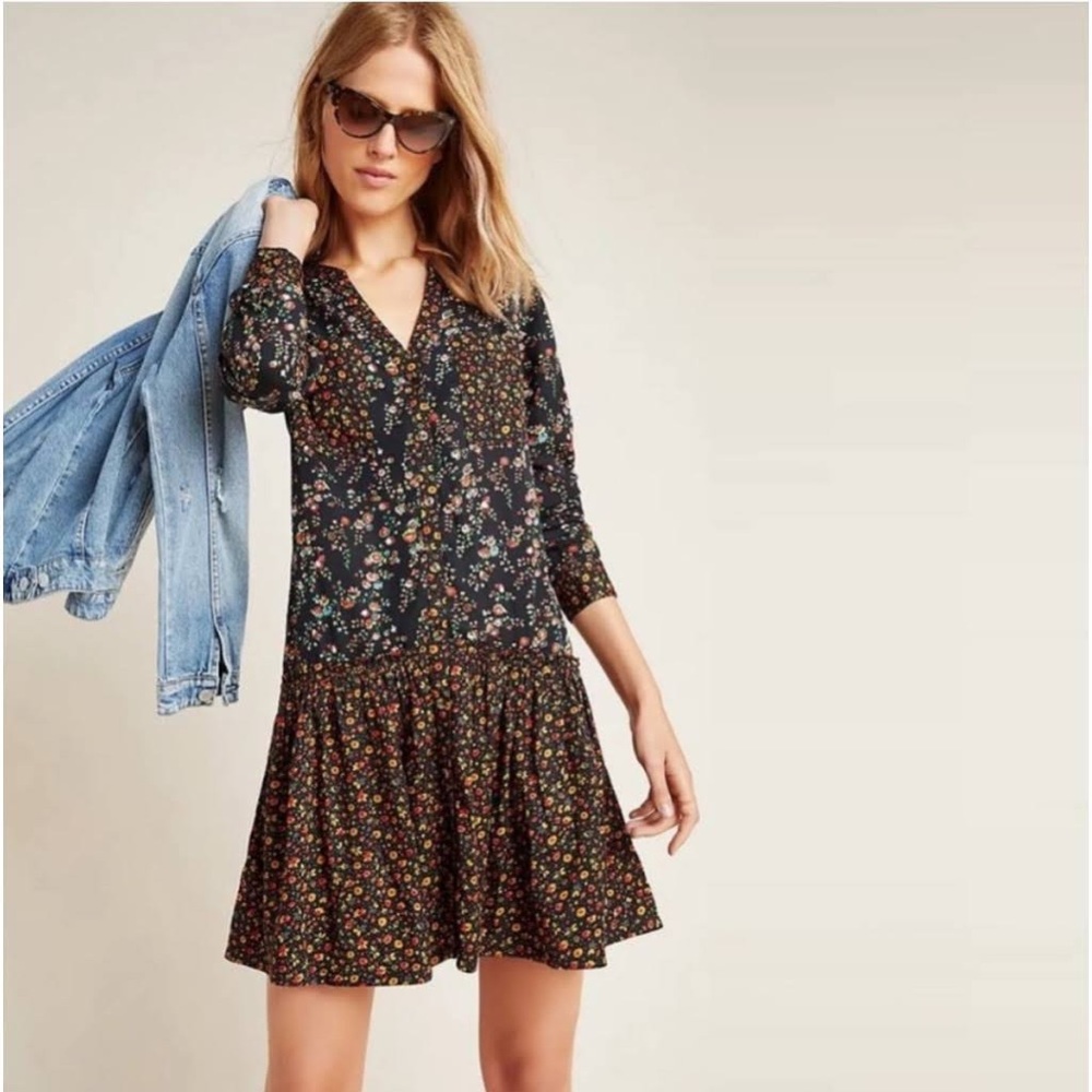 Anthropologie Maeve Marlie Button Down Dress